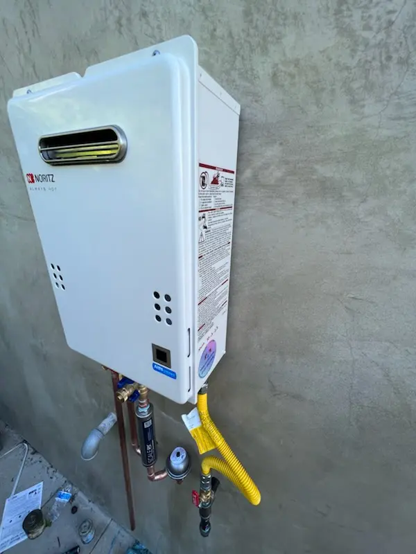 Tankless water heater installation for Deans homes